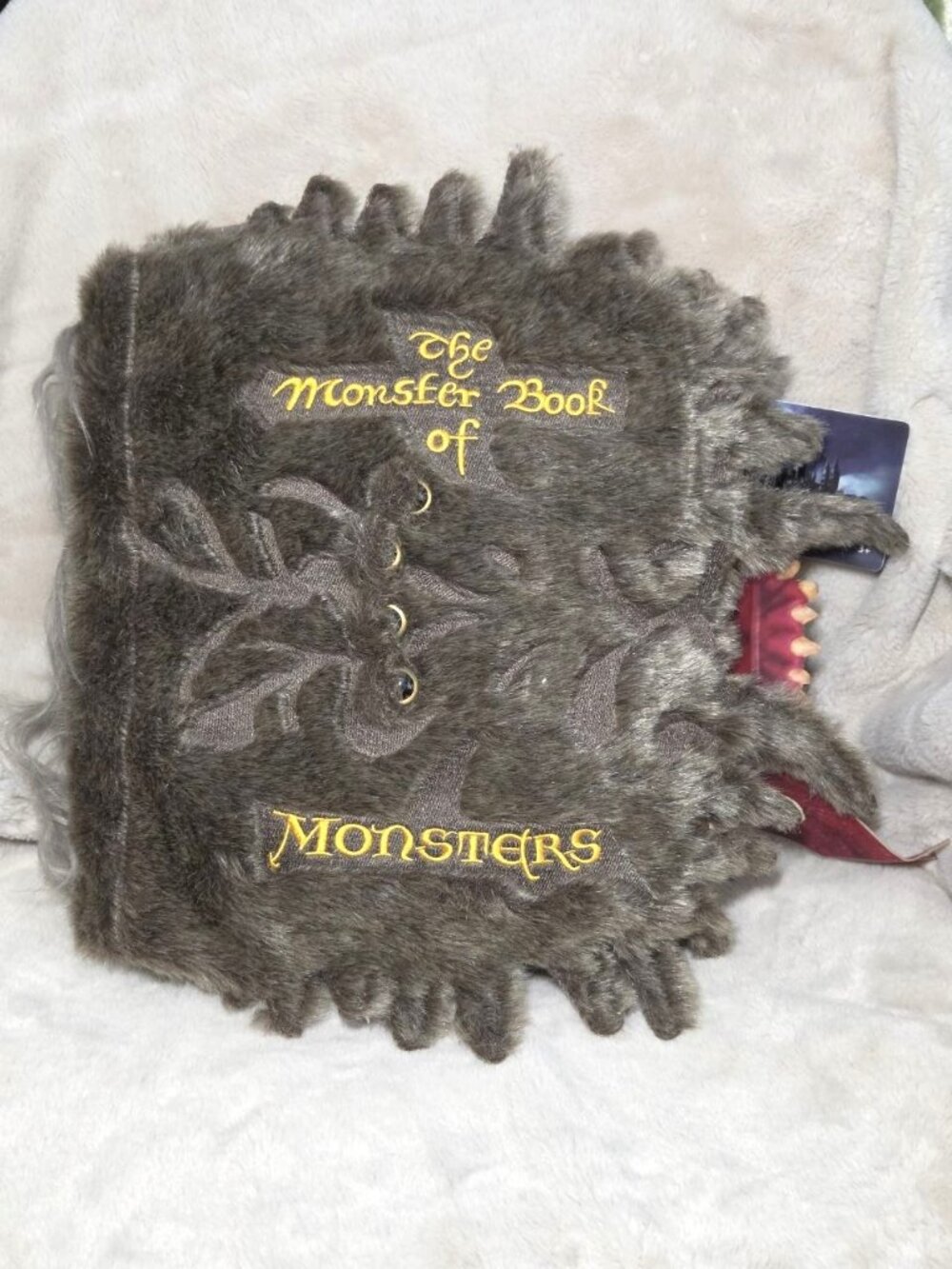 Harry Potter The Noble Collection Monster Book Of Monsters Large Plush NEW